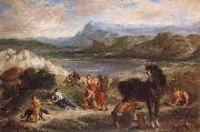 Ferdinand Victor Eugene Delacroix, Ovid among the Scythians